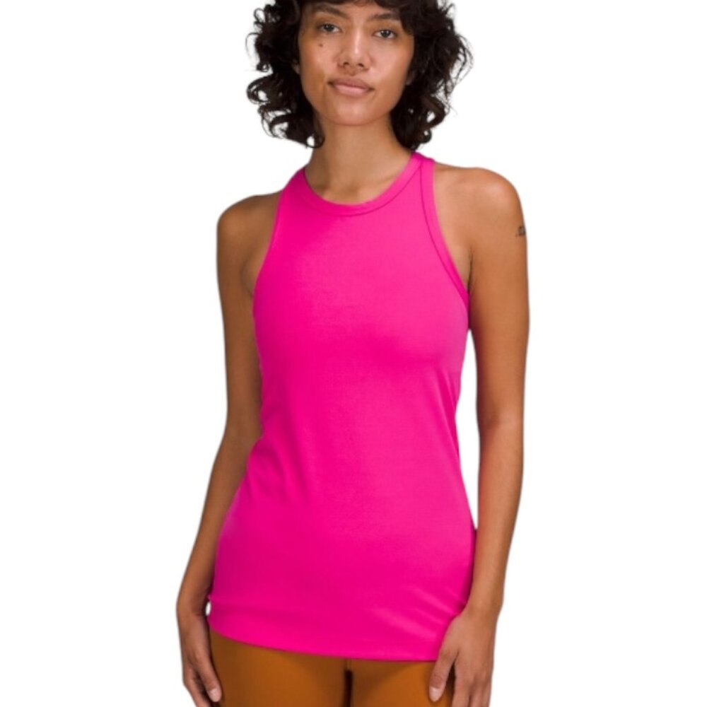 Lululemon Align Hip-Length Racerback Tank Top, Sizw 4, Sonic Pink